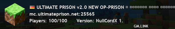 ULTIMATE PRISON v2.0 NEW OP-PRISON │ ᴄᴏᴏᴍɪɴɢ ꜱᴏᴏɴ ᴅɪꜱᴄᴏʀᴅ.ᴜʟᴛɪᴍᴀᴛᴇᴘʀɪꜱᴏɴ.ɴᴇᴛ