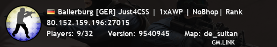 Ballerburg [GER] Just4CSS | 1xAWP | NoBhop| Rank