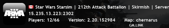 Star Wars Starsim | 212th Attack Battalion | Skirmish | Server