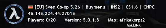 [EU] Sven Co-op 5.26 | Buymenu | INS2 | CS1.6 | CNPC