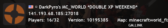 ★ DarkPyro's MC_WORLD *DOUBLE XP WEEKEND*