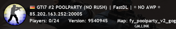 GTi7 #2 POOLPARTY (NO RUSH) | FastDL | ♥ NO AWP ♥