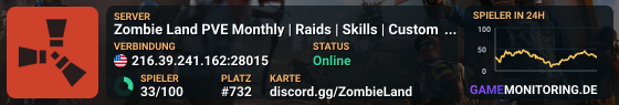 Zombie Land PVE Monthly | Raids | Skills | Custom Maps