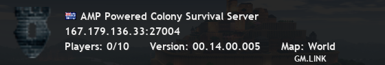 AMP Powered Colony Survival Server