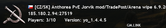 [CZ/SK] Anthorea PvE Jorvik mod/TradePost/Arena wipe 6.9.2025