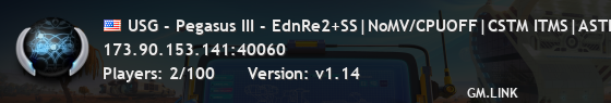 USG - Pegasus III - EdnRe2+SS|NoMV/CPUOFF|CSTM ITMS|ASTIC Scrpt