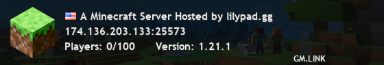 A Minecraft Server Hosted by lilypad.gg