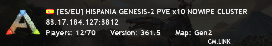 [ES/EU] HISPANIA GENESIS-2 PVE x10 NOWIPE CLUSTER