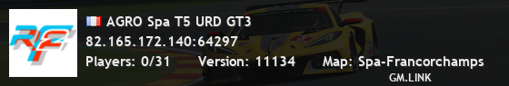 AGRO Spa T5 URD GT3