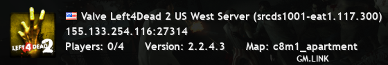 Valve Left4Dead 2 US West Server (srcds1001-eat1.117.300)