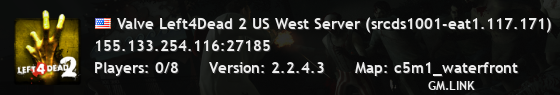Valve Left4Dead 2 US West Server (srcds1001-eat1.117.171)