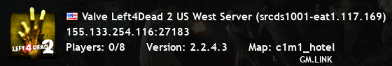 Valve Left4Dead 2 US West Server (srcds1001-eat1.117.169)