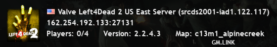 Valve Left4Dead 2 US East Server (srcds2001-iad1.122.117)