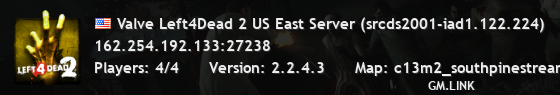 Valve Left4Dead 2 US East Server (srcds2001-iad1.122.224)