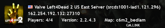 Valve Left4Dead 2 US East Server (srcds1001-iad1.121.296)