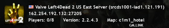 Valve Left4Dead 2 US East Server (srcds1001-iad1.121.191)