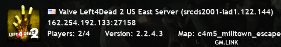 Valve Left4Dead 2 US East Server (srcds2001-iad1.122.144)