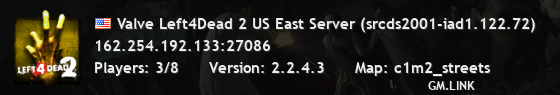 Valve Left4Dead 2 US East Server (srcds2001-iad1.122.72)