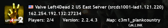 Valve Left4Dead 2 US East Server (srcds1001-iad1.121.220)