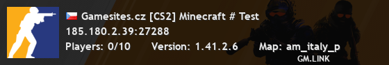 Gamesites.cz [CS2] Minecraft # Test