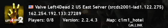 Valve Left4Dead 2 US East Server (srcds2001-iad1.122.275)