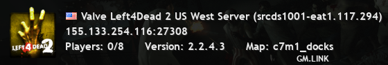 Valve Left4Dead 2 US West Server (srcds1001-eat1.117.294)