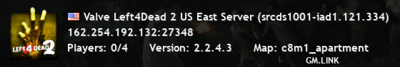 Valve Left4Dead 2 US East Server (srcds1001-iad1.121.334)