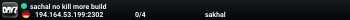 sachal no kill more build