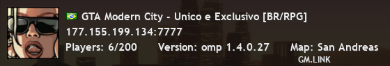 GTA Modern City - Unico e Exclusivo [BR/RPG]