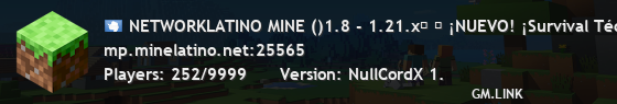 NETWORKLATINO MINE ()1.8 - 1.21.x』 『 ☠☠☠¡Survival Fantasy con bosses custom! ☠☠☠