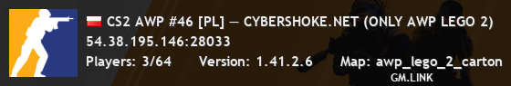 CS2 AWP #46 [PL] — CYBERSHOKE.NET (ONLY AWP LEGO 2)
