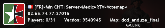[FR]✪Min CH'TI Server✪Medic✪RTV✪Votemap✪
