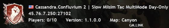 Cassandra.Confluvium 2 | Slow Milsim Tac MultiMode Day-Only