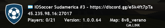 IOSoccer Sudamerica #3 - https://discord.gg/e5k4ft7pTa