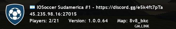 IOSoccer Sudamerica #1 - https://discord.gg/e5k4ft7pTa