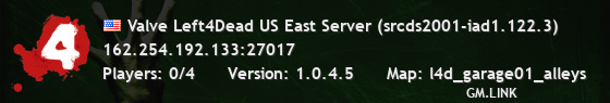 Valve Left4Dead US East Server (srcds2001-iad1.122.3)