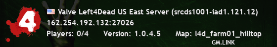 Valve Left4Dead US East Server (srcds1001-iad1.121.12)