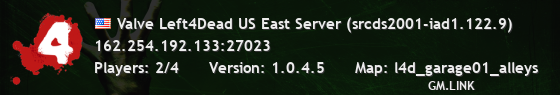 Valve Left4Dead US East Server (srcds2001-iad1.122.9)