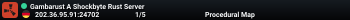 A Shockbyte Rust Server