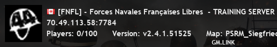 [FNFL] - Forces Navales Françaises Libres  - TRAINING SERVER -