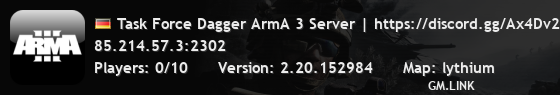Task Force Dagger ArmA 3 Server | https://discord.gg/Ax4Dv2W2s9