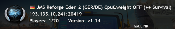 JMS Reforge Eden 2 (GER/DE) Cpu&weight OFF (++ Survival)