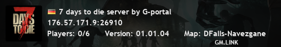 7 days to die server by G-portal