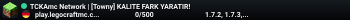 TCKAmc Network | [Towny] KALITE FARK YARATIR!