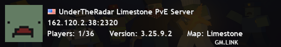 UnderTheRadar Limestone PvE Server