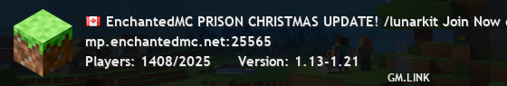 EnchantedMC PRISON CHRISTMAS UPDATE! /lunarkit Join Now discord.gg/enchantedmc!