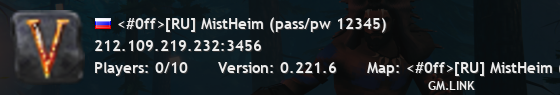<#0ff>[RU] MistHeim (pass/pw 12345)