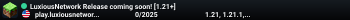 LuxiousNetwork Release coming soon! [1.21+]