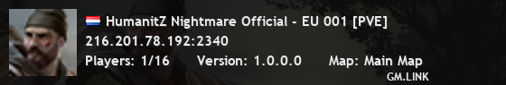 HumanitZ Nightmare Official - EU 001 [PVE]