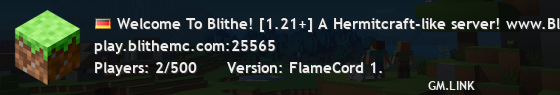 Welcome To Blithe! [1.21+] A Hermitcraft-like server! www.BlitheMC.com